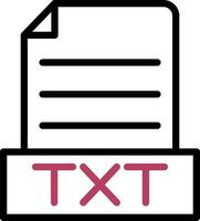 Txt Creative Icon Design vector