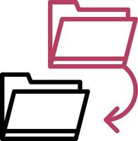 Copy Folder Creative Icon Design vector