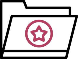 Favorite Folder Creative Icon Design vector