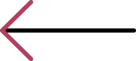 Left Arrow Creative Icon Design vector