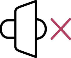 Mute Speaker Creative Icon Design vector