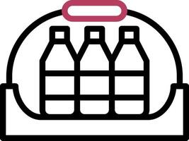 Bottle shelf Creative Icon Design vector