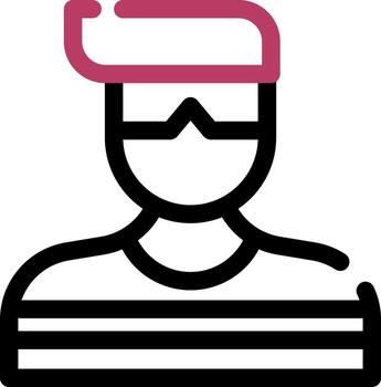Robber Creative Icon Design vector