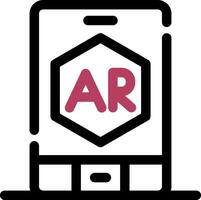 Ar App Creative Icon Design vector