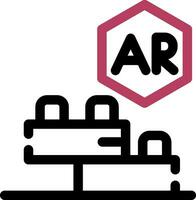 Ar Building Blocks Creative Icon Design vector