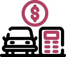 Car Loan Calculator Creative Icon Design vector