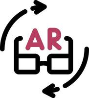 Ar Glasses Creative Icon Design vector