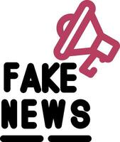 Fake News Creative Icon Design vector