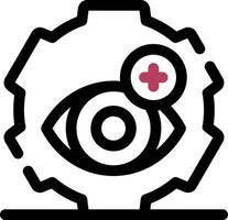 Optometry Practice Creative Icon Design vector