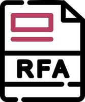 RFA Creative Icon Design vector