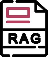 RAG Creative Icon Design vector