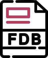 FDB Creative Icon Design vector
