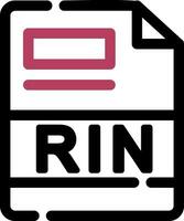 RIN Creative Icon Design vector