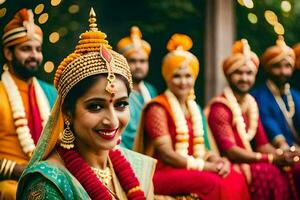 indian wedding in bangalore. AI-Generated photo