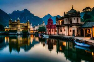 el hermosa ciudad de lahore en India. generado por ai foto