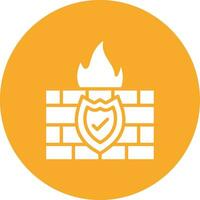 Firewall Vector Icon Design Illustration