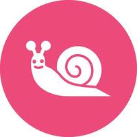 Ilustración de diseño de icono de vector de caracol