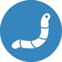 Worm Vector Icon Design Illustration
