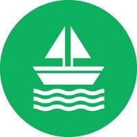 Boat Vector Icon Design Illustration