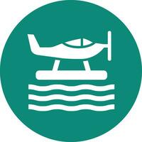 Seaplane Vector Icon Design Illustration