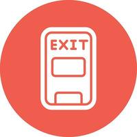 Emergency exit Vector Icon Design Illustration