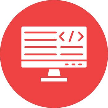 ilustración de diseño de icono de vector de programación