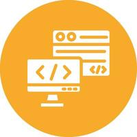 Backend Vector Icon Design Illustration