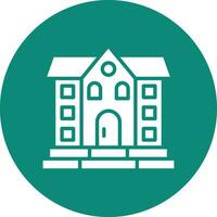 Mansion Vector Icon Design Illustration