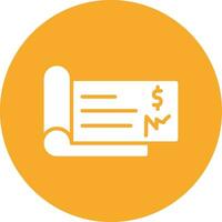 Cheque Vector Icon Design Illustration