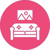 Living room Vector Icon Design Illustration