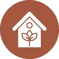 Eco house Vector Icon Design Illustration