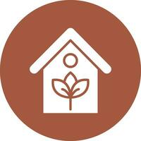 Eco house Vector Icon Design Illustration