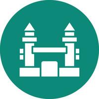 Inflatable castle Vector Icon Design Illustration