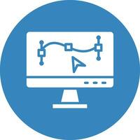 Monitor Vector Icon Design Illustration