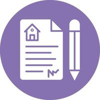 Contract Vector Icon Design Illustration