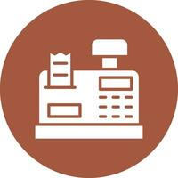 Cashier machine Vector Icon Design Illustration