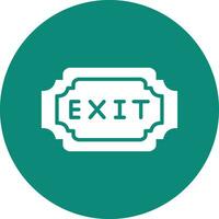 Exit Vector Icon Design Illustration