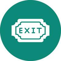 Exit Vector Icon Design Illustration