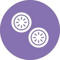 Cucumber slice Vector Icon Design Illustration