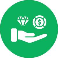 ilustración de diseño de icono de vector de riqueza