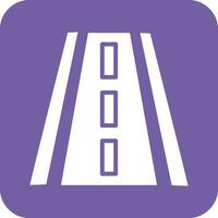 ilustración de diseño de icono de vector de carretera