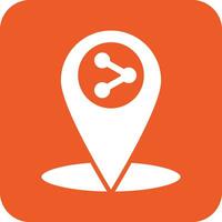 Share location Vector Icon Design Illustration