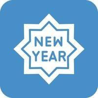 New Year Vector Icon Design Illustration