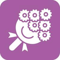Bouquet Vector Icon Design Illustration