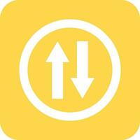 Two way Vector Icon Design Illustration