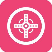 Road intersection Vector Icon Design Illustration