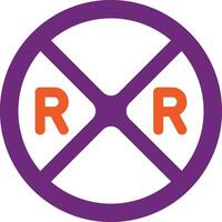 Rail road Vector Icon Design Illustration