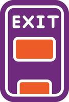 Emergency exit Vector Icon Design Illustration