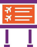 Flight information Vector Icon Design Illustration
