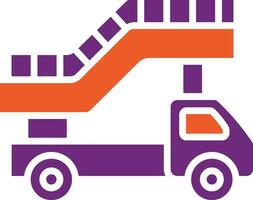 Ladder truck Vector Icon Design Illustration